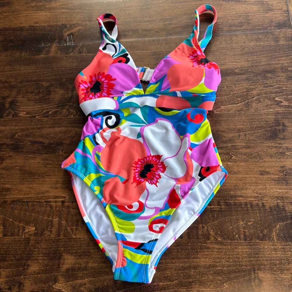 NWT Mynah Women's One Piece Aruba Sky Bathing Suit Size Small